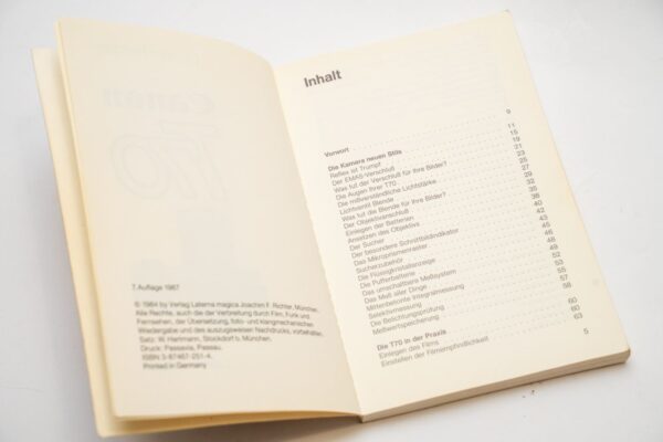 Günther Richter "Canon T70 Laterna magica". Benutzerhandbuch auf Deutsch und Extras kostenlos!