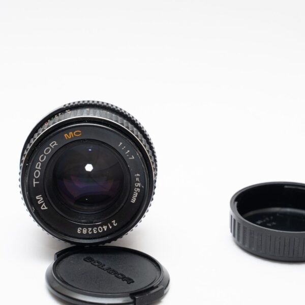 AM Topcor MC 55/1.7 lens.