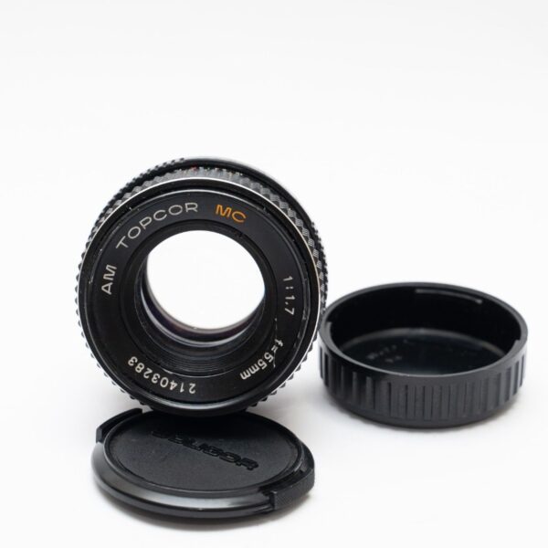 AM Topcor MC 55/1.7 lens.