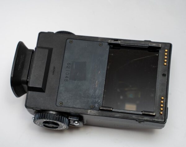 Bronica ETRS;  Zenzanon MC 2.8 75mm lens;  Speed Grip E;  Matte glass with raster and slanted wedge; AEII prism with light metering; 120 film back with ETRS.