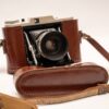 Adox Golf; Adoxar 75/4.5 lens; Leather case; Very rare sun visor.