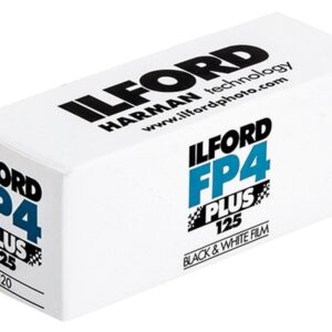 Ilford FP4 plus 120 film roll in a box