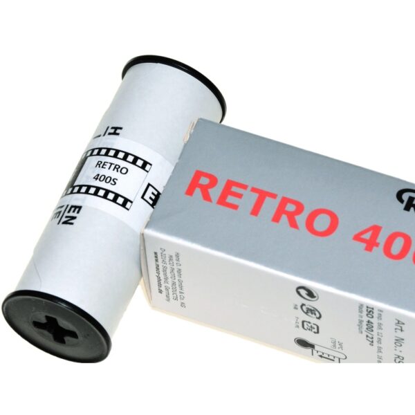 A roll of Rollei Retro 400S