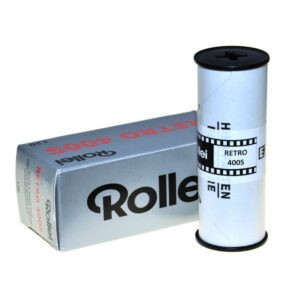 A roll of Rollei Retro 400S